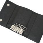 Prada Black Six Hook Key Case Small New
