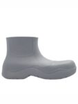 Bottega Veneta Puddle Rubber Ankle Rain Boots Grey