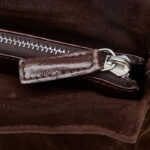 Fendi Mamma Bucket One Shoulder Bag Brown Canvas Leather