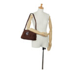 Fendi Mamma Bucket One Shoulder Bag Brown Canvas Leather