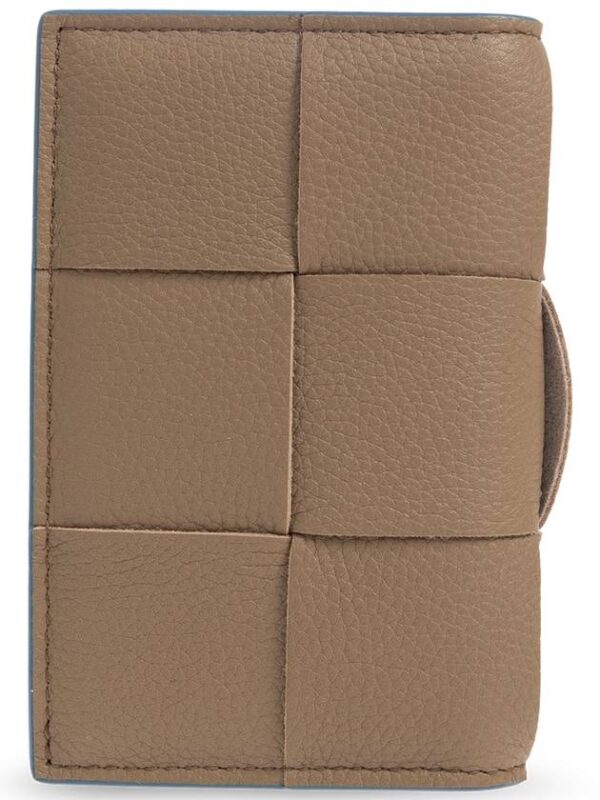 Bottega Veneta Bottega Veneta Leather Card Holder, Men's, Brown