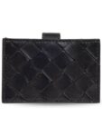 Bottega Veneta Intrecciato Accordion Card Wallet Black