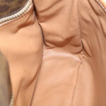 CELINE Macadam Canvas Circle logo Shoulder Bag Brown  26659