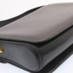 CELINE Horse Carriage Shoulder Bag Leather Black  26712