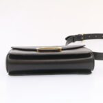 CELINE Horse Carriage Shoulder Bag Leather Black  26712