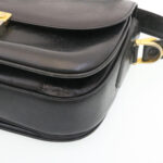 CELINE Horse Carriage Shoulder Bag Leather Black  28422