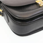 CELINE Horse Carriage Shoulder Bag Leather Black  28422
