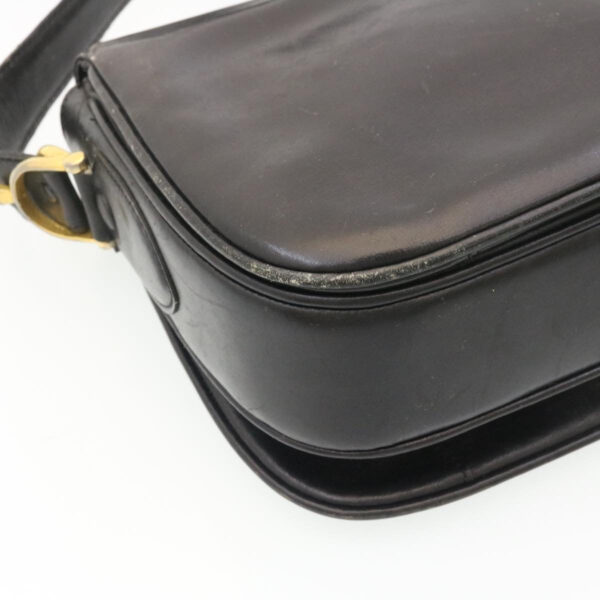 CELINE Horse Carriage Shoulder Bag Leather Black  28422