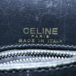 CELINE Horse Carriage Shoulder Bag Leather Black  28422