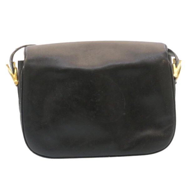 CELINE Horse Carriage Shoulder Bag Leather Black  28422