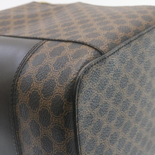 CELINE Macadam Canvas Vany Cosmetic Pouch Black  28799A