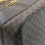 CELINE Macadam Canvas Vany Cosmetic Pouch Black  28799A