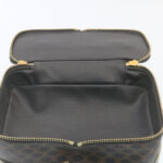 CELINE Macadam Canvas Vany Cosmetic Pouch Black  28799A