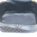 CELINE Macadam Canvas Vany Cosmetic Pouch Black  28799A