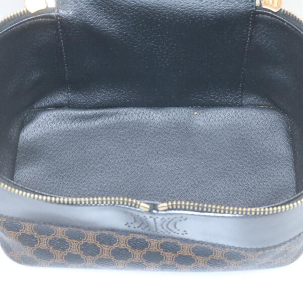 CELINE Macadam Canvas Vany Cosmetic Pouch Black  28799A