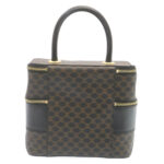 CELINE Macadam Canvas Vany Cosmetic Pouch Black  28799A