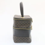 CELINE Macadam Canvas Vany Cosmetic Pouch Black  28799A