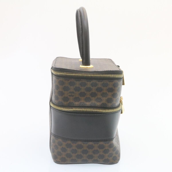 CELINE Macadam Canvas Vany Cosmetic Pouch Black  28799A