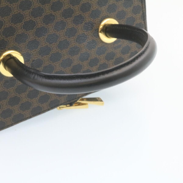 CELINE Macadam Canvas Vany Cosmetic Pouch Black  28799A