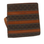 CELINE Macadam Canvas Backpack PVC Leather Brown  29642