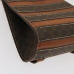 CELINE Macadam Canvas Backpack PVC Leather Brown  29642