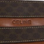 CELINE Macadam Canvas Backpack PVC Leather Brown  29642