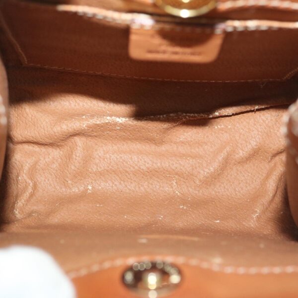 CELINE Macadam Canvas Backpack PVC Leather Brown  29642