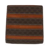 CELINE Macadam Canvas Backpack PVC Leather Brown  29642