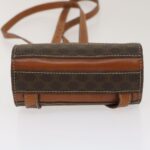 CELINE Macadam Canvas Backpack PVC Leather Brown  29642