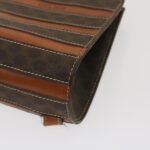 CELINE Macadam Canvas Backpack PVC Leather Brown  29642