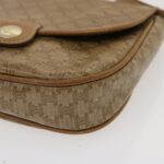 CELINE Macadam Canvas Shoulder Bag Beige  29662