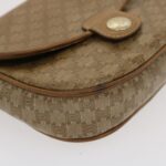 CELINE Macadam Canvas Shoulder Bag Beige  29662
