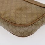 CELINE Macadam Canvas Shoulder Bag Beige  29662