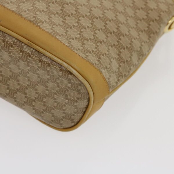 CELINE Macadam Canvas Shoulder Bag Beige  29812