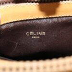 CELINE Macadam Canvas Shoulder Bag Beige  29812
