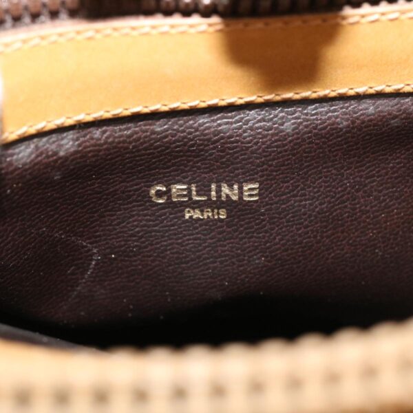 CELINE Macadam Canvas Shoulder Bag Beige  29812