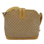 CELINE Macadam Canvas Shoulder Bag Beige  29812
