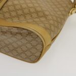 CELINE Macadam Canvas Shoulder Bag Beige  29812