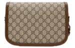(WMNS) GUCCI 1955 Canvas Single-Shoulder Bag Unisex Small Ebony/Brown 602204-92TCG-8563
