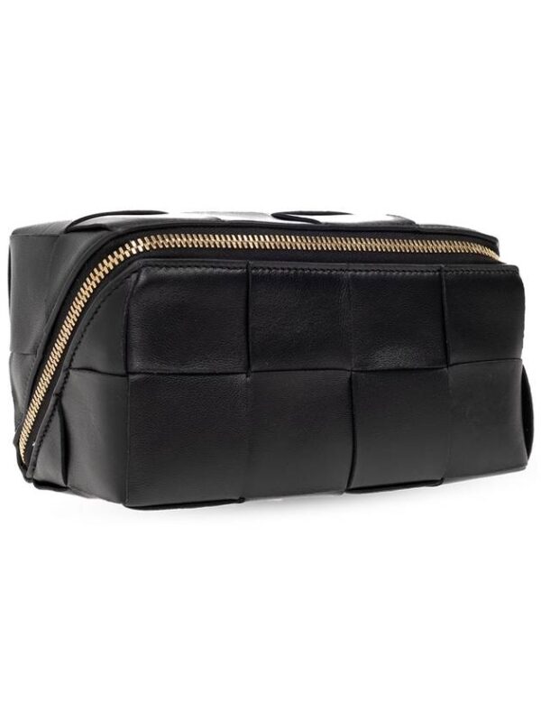 Bottega Veneta Intrecciato Pouch Bag Black