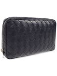 Bottega Veneta Bottega Veneta Leather Handbag, Men's, Navy Blue