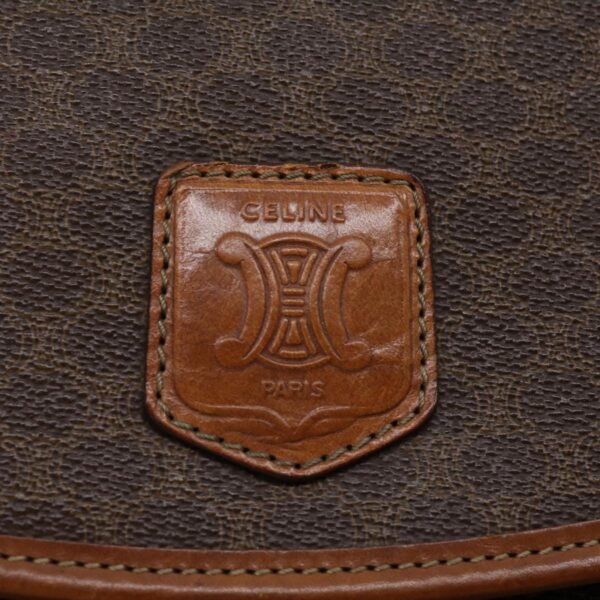 CELINE Macadam Canvas Clutch Bag Brown  30906