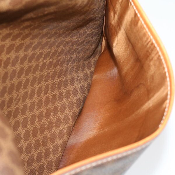 CELINE Macadam Canvas Clutch Bag Brown  30906