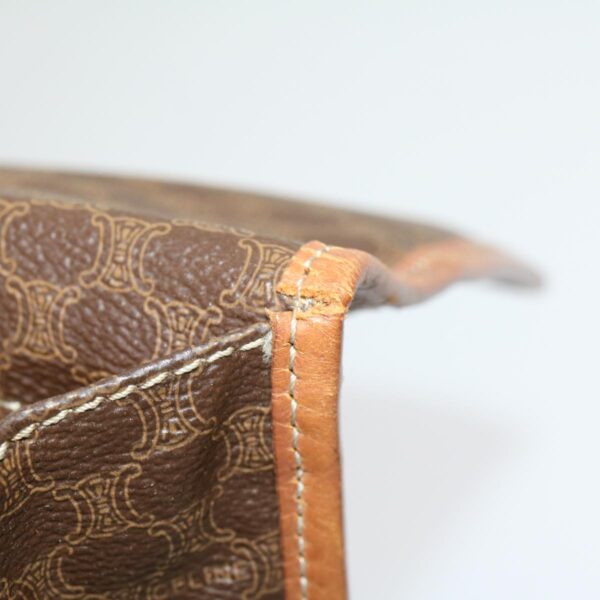 CELINE Macadam Canvas Clutch Bag Brown  30906