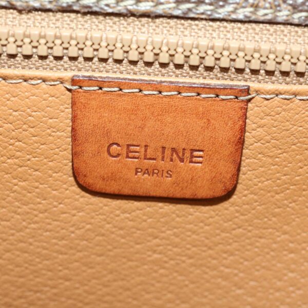 CELINE Macadam Canvas Clutch Bag Brown  30906