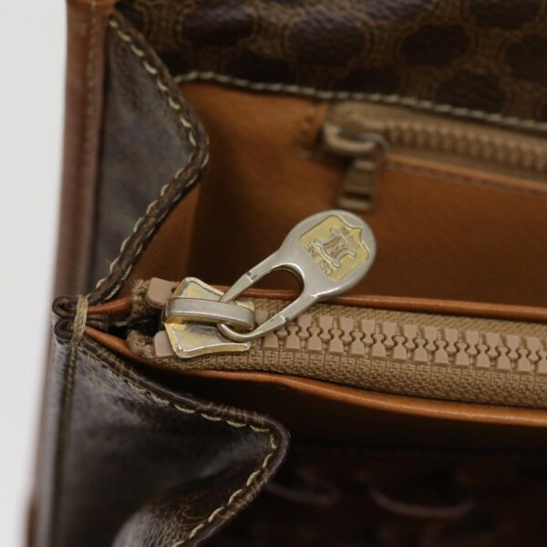 CELINE Macadam Canvas Clutch Bag Brown  30906