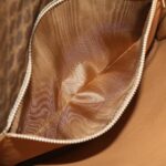 CELINE Macadam Canvas Clutch Bag Brown  30906