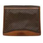 CELINE Macadam Canvas Clutch Bag Brown  30906