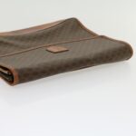 CELINE Macadam Canvas Clutch Bag Brown  30906