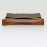 CELINE Macadam Canvas Clutch Bag Brown  30906